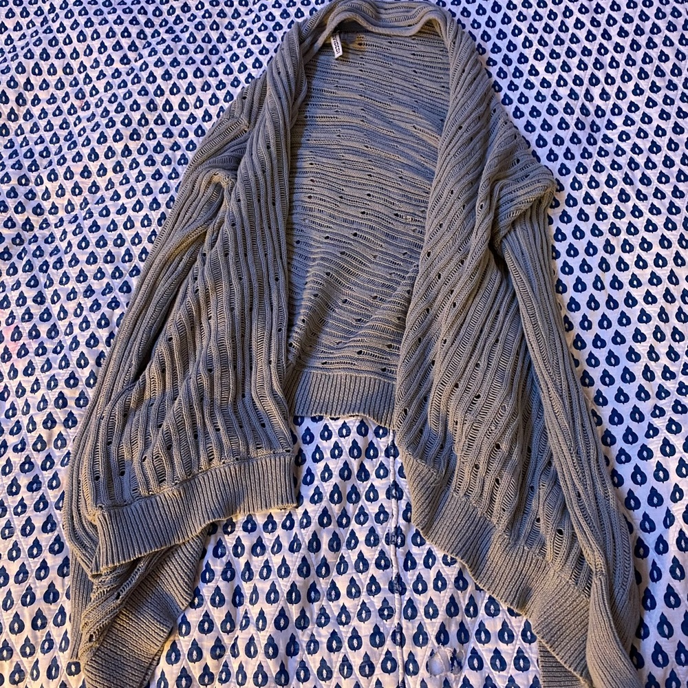 Greyish green cardigan